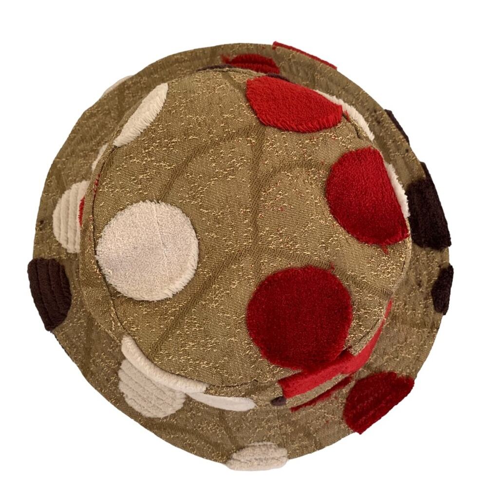 Poupa Litza Recycled Tapestry Canvas Fuzzy Circle… - image 3